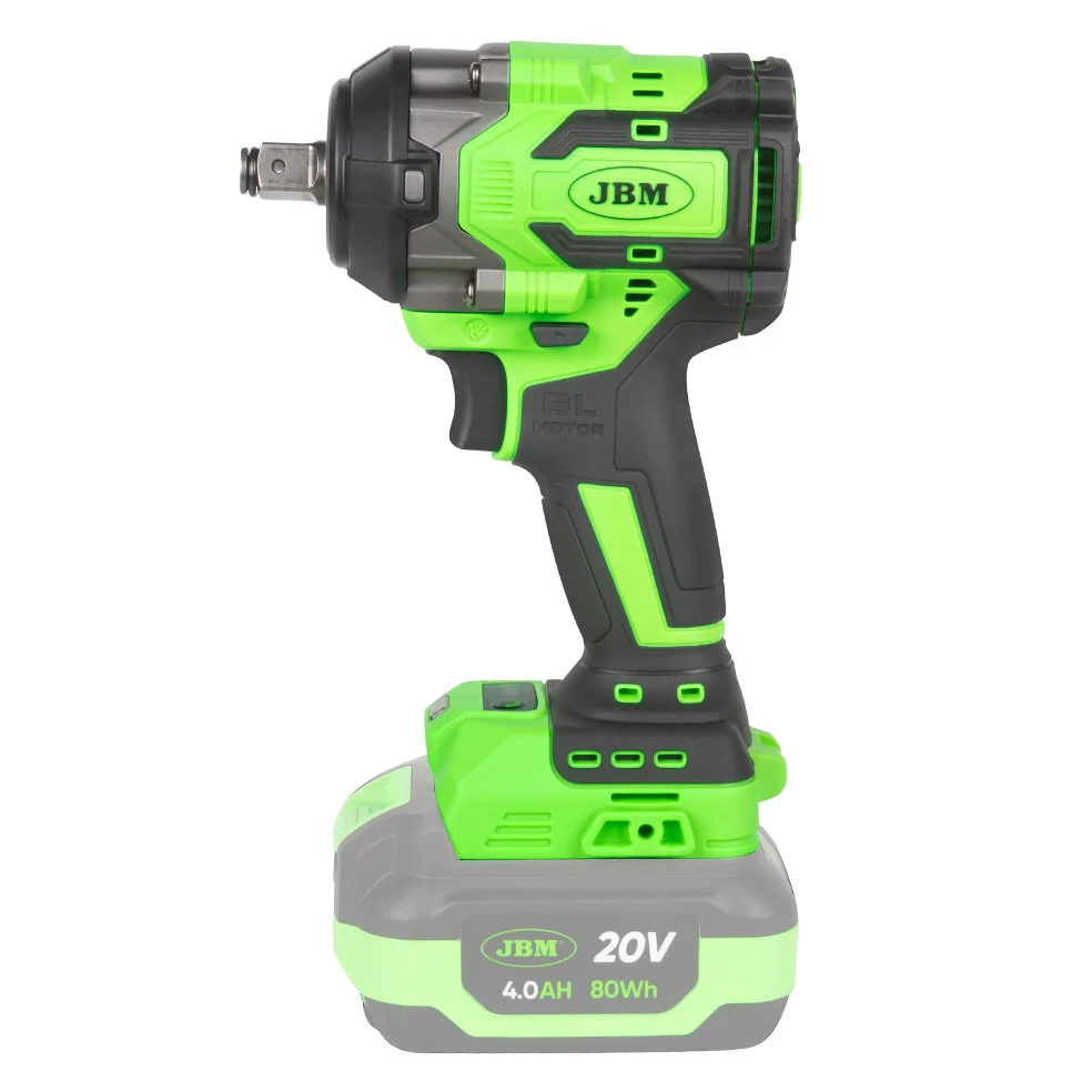 Chave de impacto sem fios de 1/2" com motor sem escovas e binário de 800 Nm - Bateria não incluída - 60046 JBM