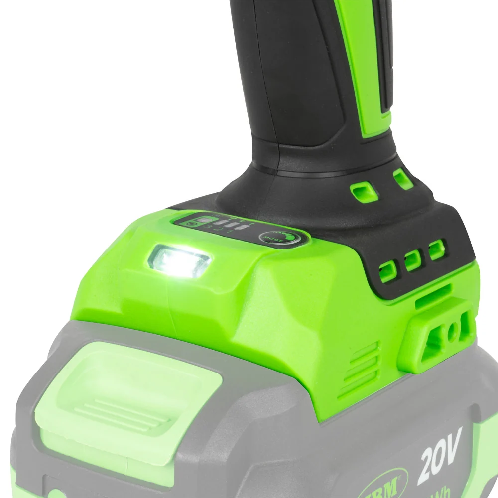 Chave de impacto sem fios de 1/2" com motor sem escovas e binário de 800 Nm - Bateria não incluída - 60046 JBM