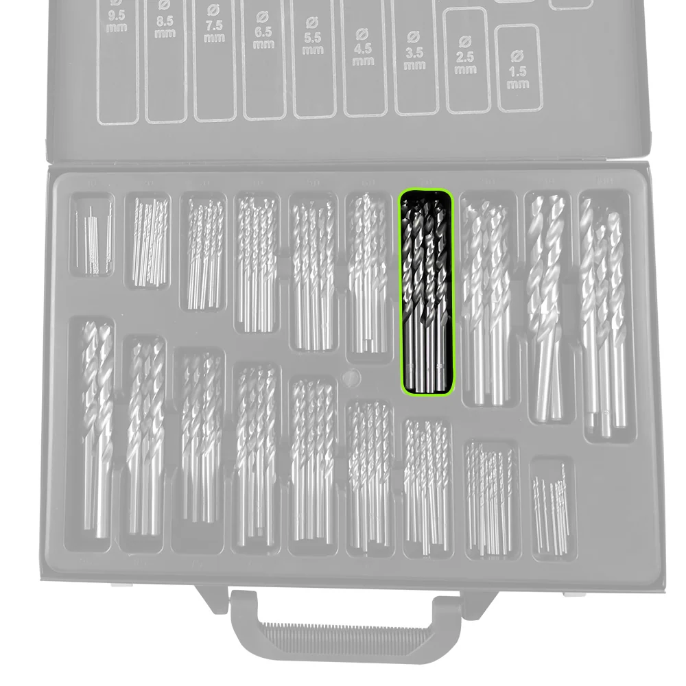Conjunto de Brocas Helicoidais 1-10mm HSS 4341 - 53852 JBM