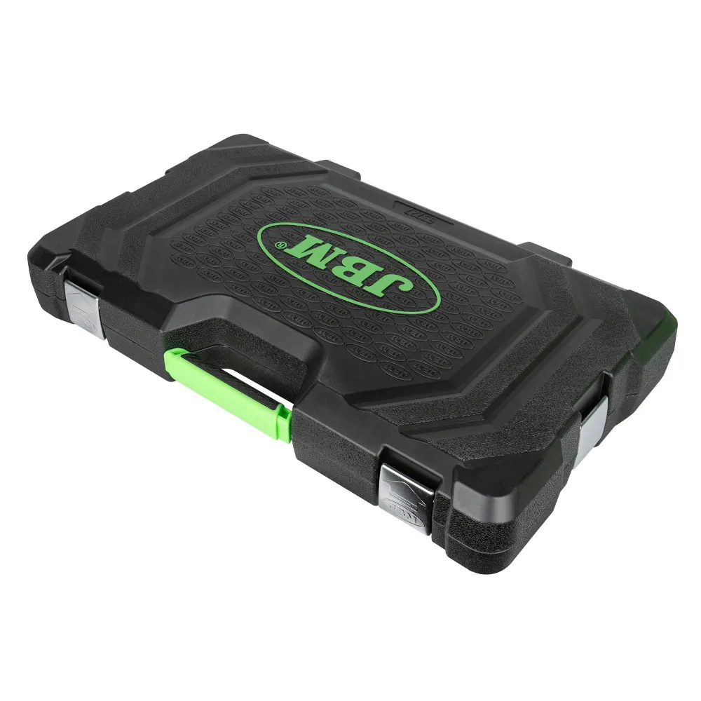 ESTOJO DE FERRAMENTAS COM 21 PEÇAS DE ENCAIXE HEXAGONAL DE 3/4" ZINCADO - 53727 JBM