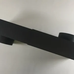 Joelho de caixa DN 130 extensão 335-470 mm joelho plano ajustável preto