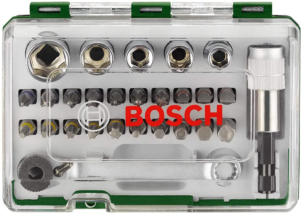 JOGO DE BITS 2607017160 COM 27 PEÇAS E CATRACA BOSCH