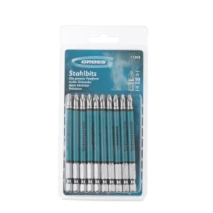 JOGO DE BITS PH2 90MM COM 10 PEÇAS 1126356 GROSS