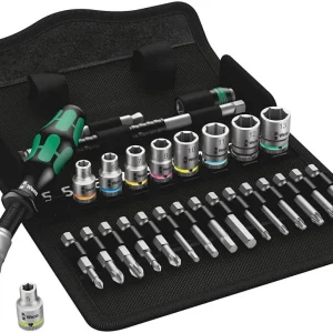Jogo de catraca com vasos e pontas 28 peças Zyklop Speed Wera 004016