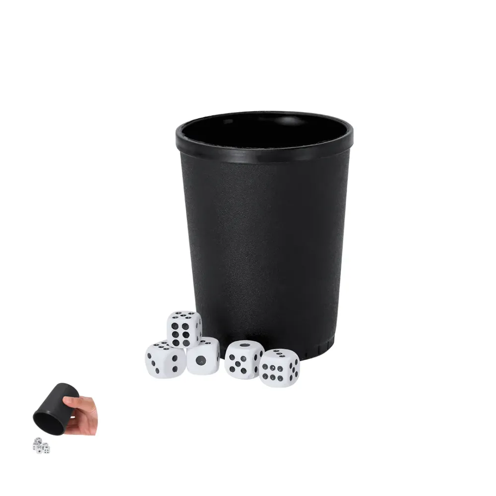 Jogo de Dados com Cubilete Layshi - Durável e Divertido