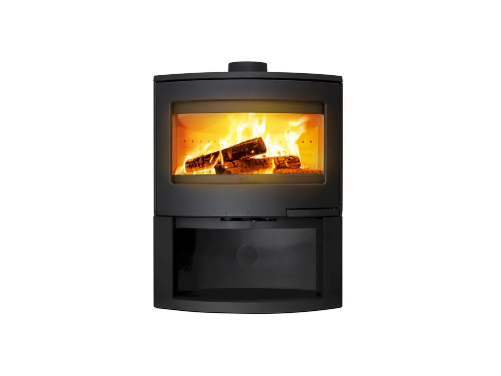 Kaminofen Barney Holzofen 9KW com compartimento de madeira