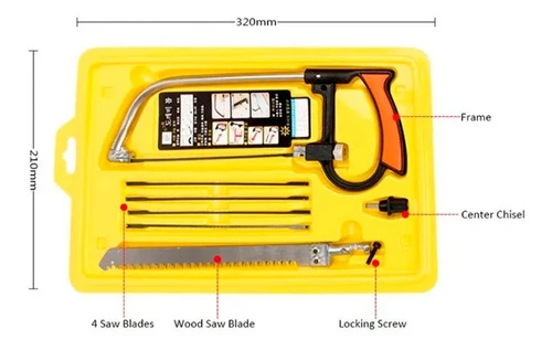 8 Em 1 Kit Arco De Serra Serrinha Tico Tico Magic Saw