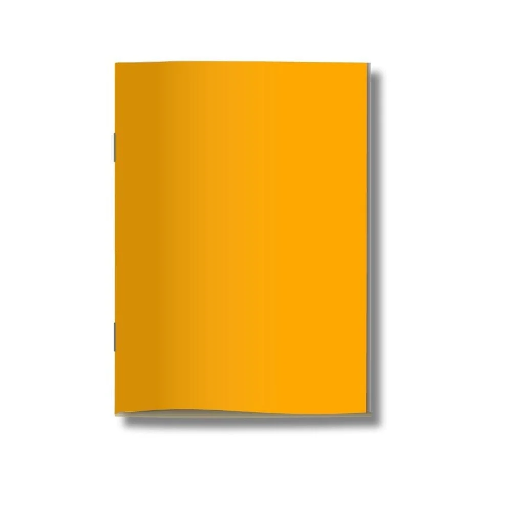 Kit 6x Cadernetas Sem Pauta Capa Flex 40 Pág Pólen A5 Amarelo