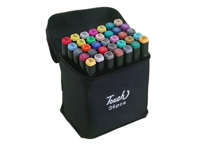 kit canetinha ponta dupla 36 cores.