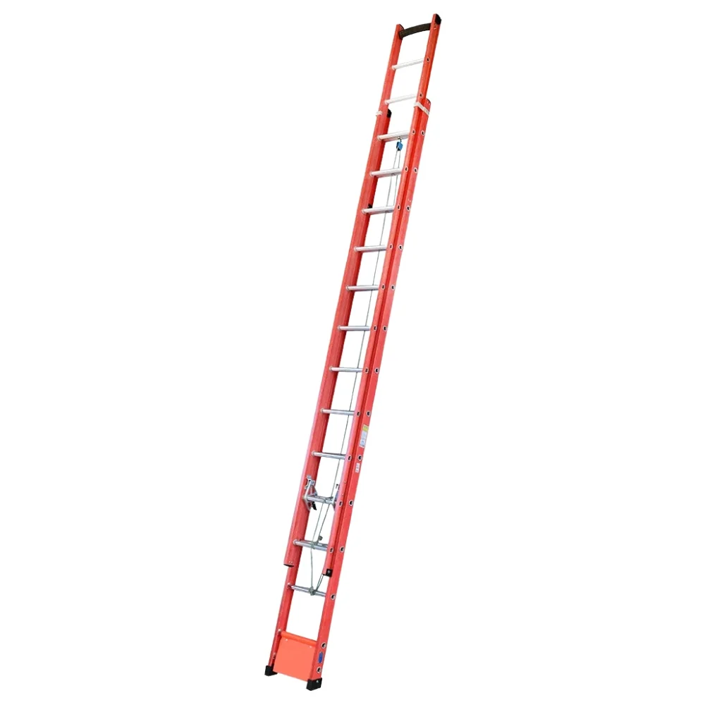 Kit 2 Escadas Profissional de Fibra W. Bertolo para Eletricista Extensível 7,2m + Tesoura 1,8m