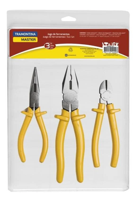 Kit de Ferramentas com 3 Peças Tramontina