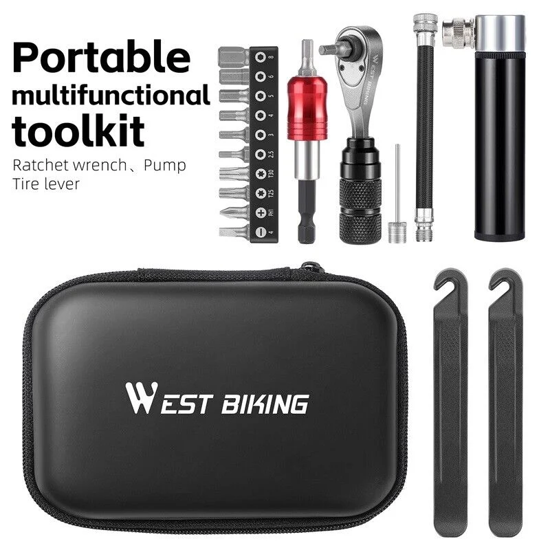 Kit de Ferramentas para Bicicleta WEST BIKING 4-em-1.