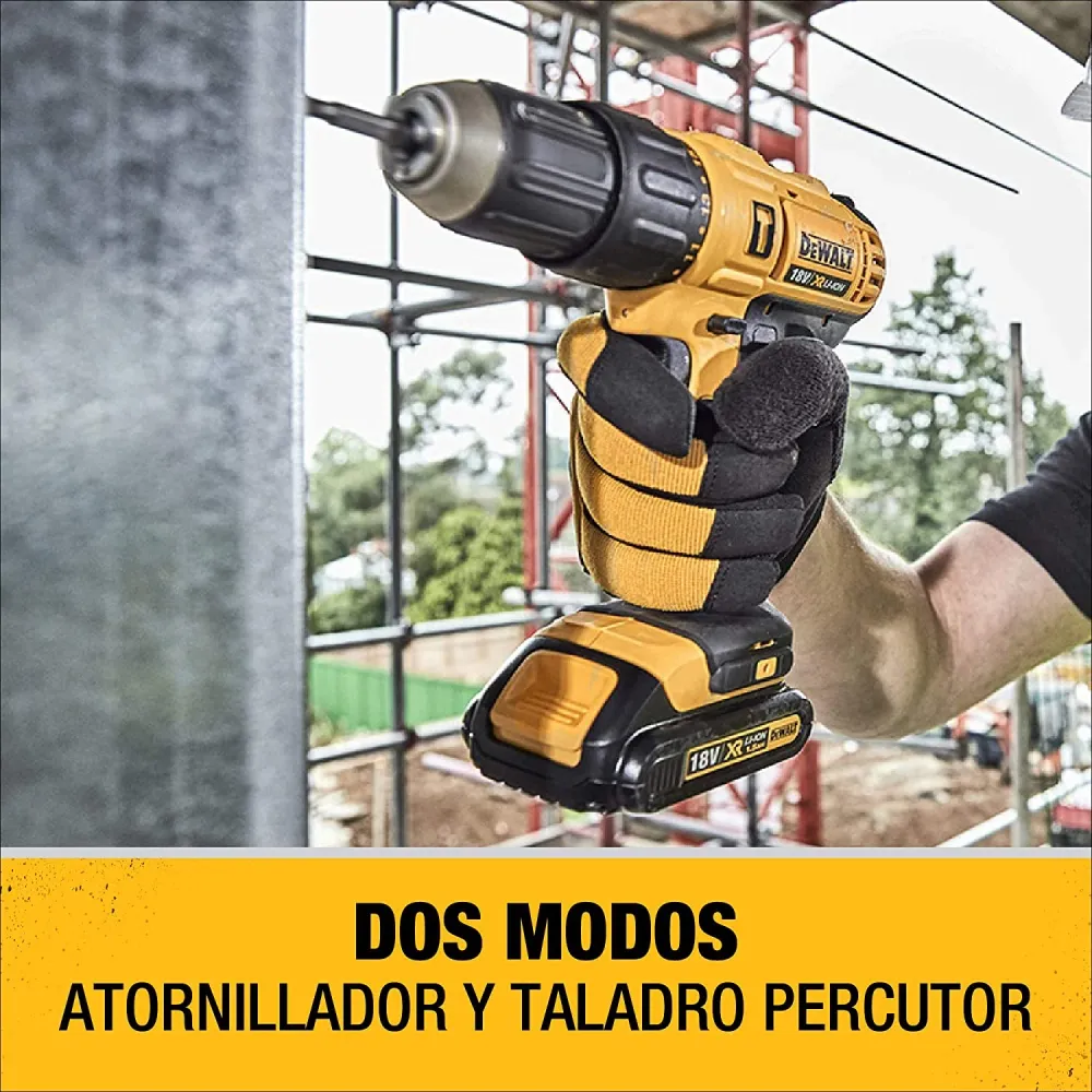 KIT FURADEIRA + PARAFUSADEIRA 20V DCK222D2T-BR COM MALETA DEWALT