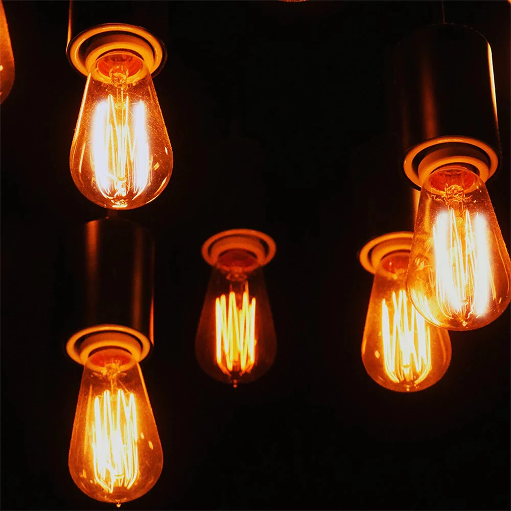Kit 5 Lâmpadas LED Vintage Gold.