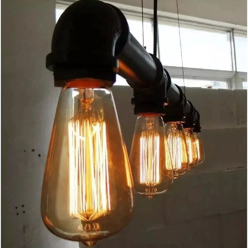 Kit 5 Lâmpadas LED Vintage Gold.