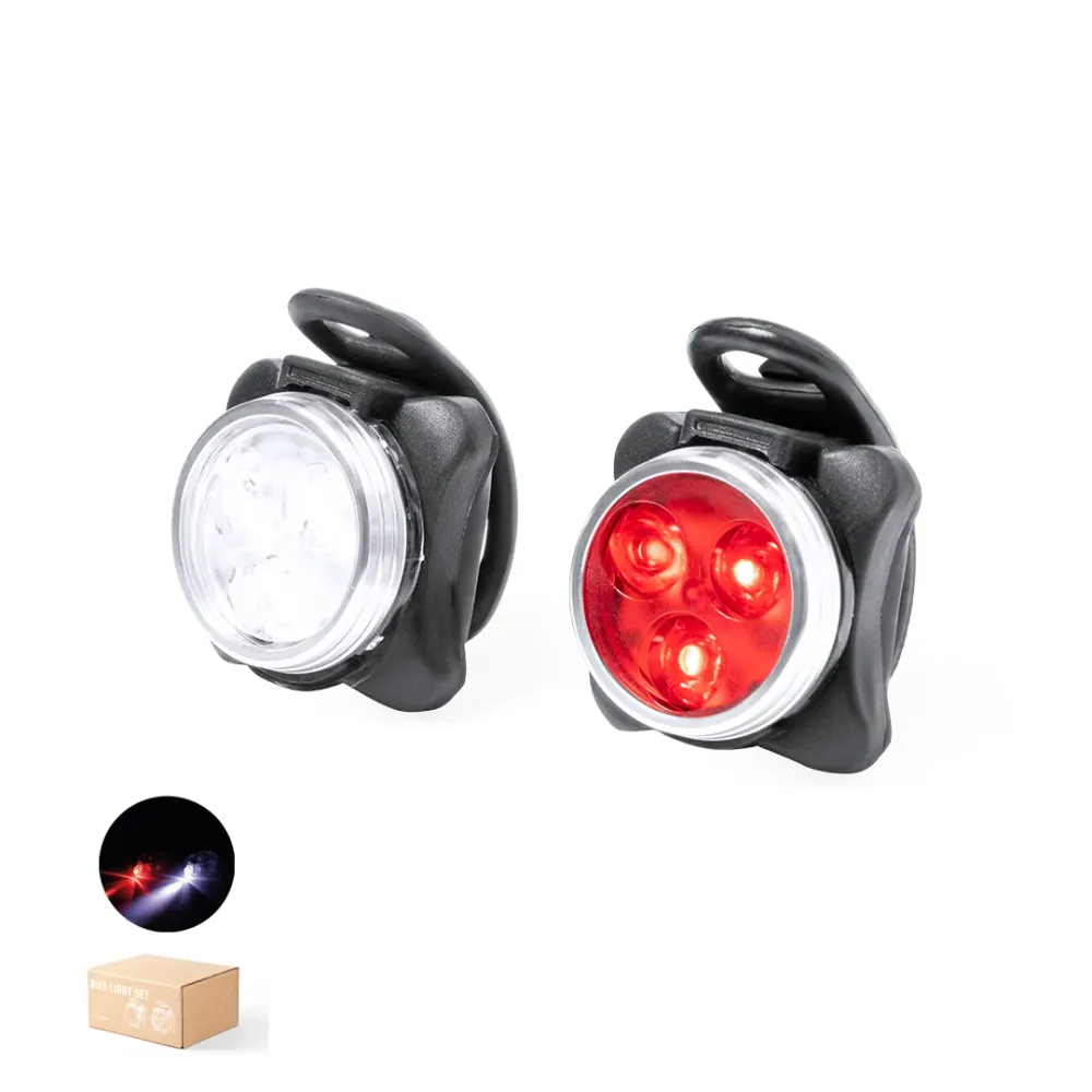 Kit de Luzes de Seguranç para Bicicleta Recarregável