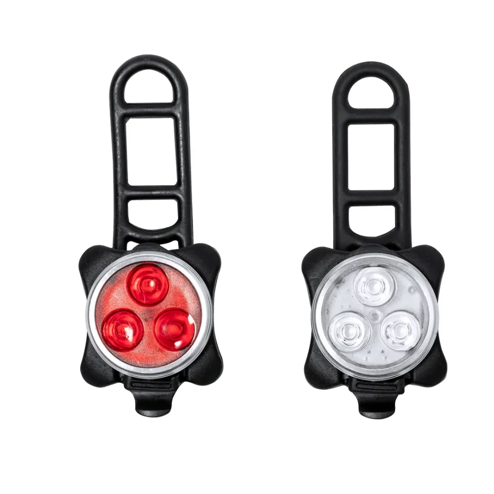 Kit de Luzes de Seguranç para Bicicleta Recarregável