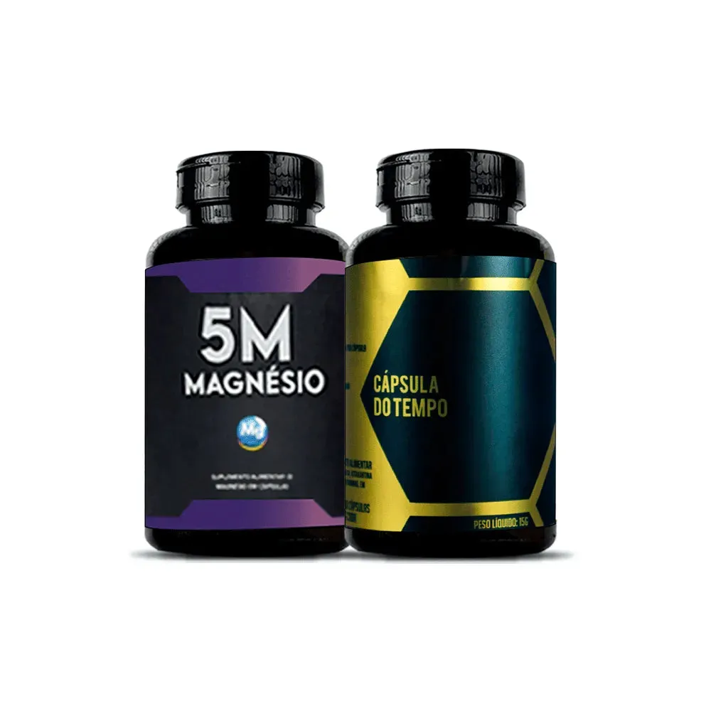 Kit - Magnésio 5M + Coenzima Q10 - Energia e Vitalidade