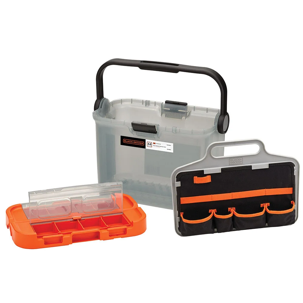 KIT Martelo de Perfuração 18V + 1 bat + 44 acessórios Black+Decker BCKSB05