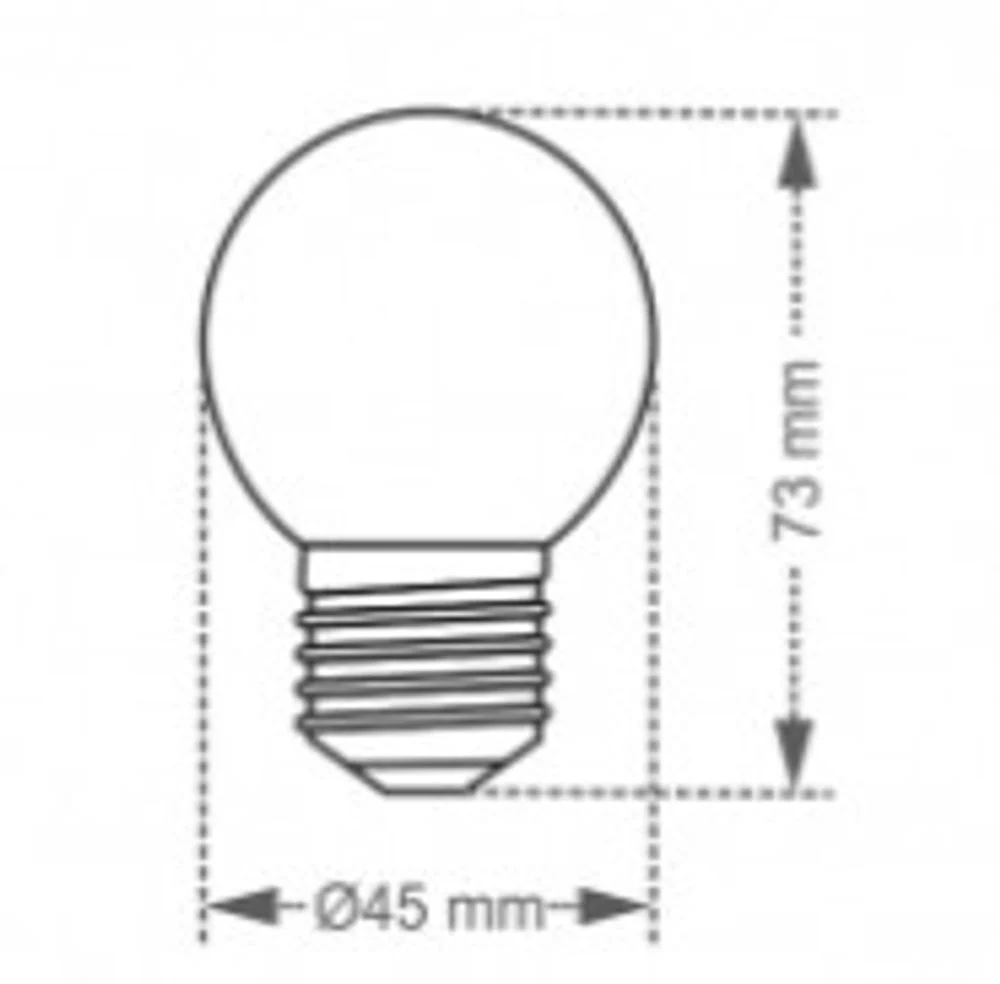 Lamp. Incandescente Bolinha Clara 15w 220v