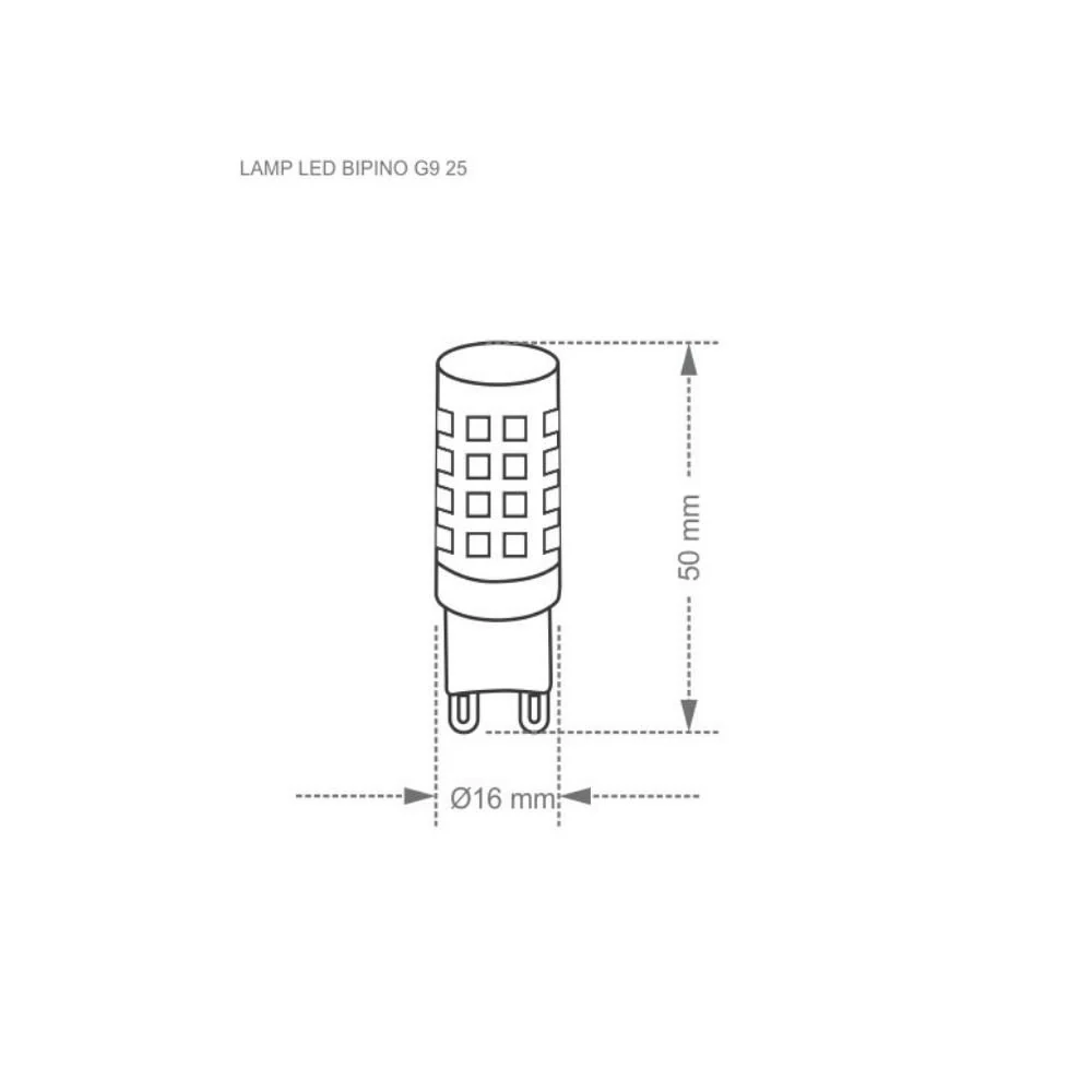 Lampada Led G9 Espiga 3w Autovolt 2200k