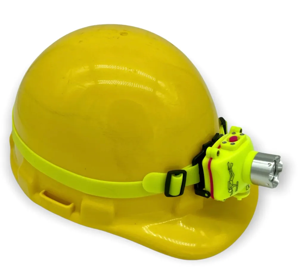 Lanterna anti-explosão IP68 cabeç capacete Recarregável lítio permite imersão (Intrínseca)