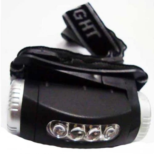 Lanterna de cabeç com 4 LEDs horizontais