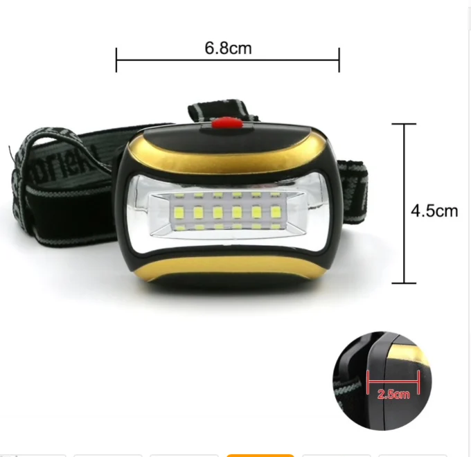 Lanterna de cabeç LED COB IP55