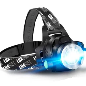 Lanterna De Cabeç Led Usb Recarregável Caç Pesca Lk-020