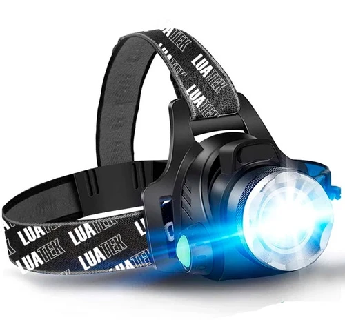 Lanterna De Cabeç Led Usb Recarregável Caç Pesca Lk-020