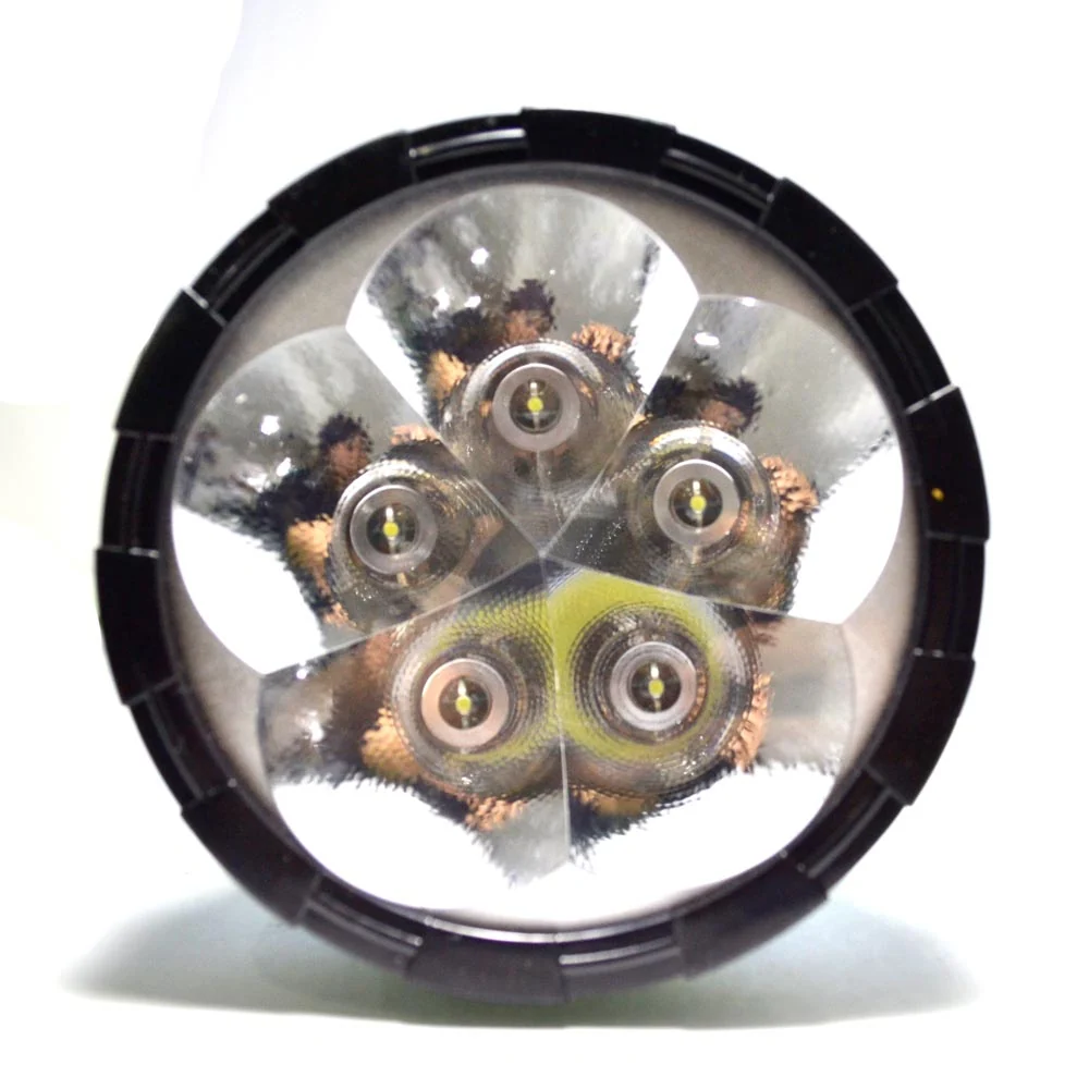 Lanterna Holofote Recarregável 5 LEDs