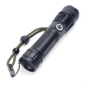 Lanterna Led Lt-p50 T9 Recarregável Usb Potente Luatek