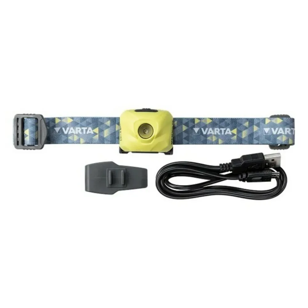 Lanterna LED para Cabeç Varta H30R 300 lm IPX4 3 W Amarelo