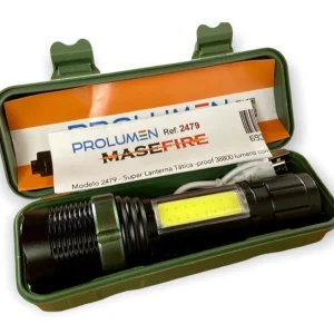 Lanterna LED USB Regulagem foco 38.000 lm 4hs