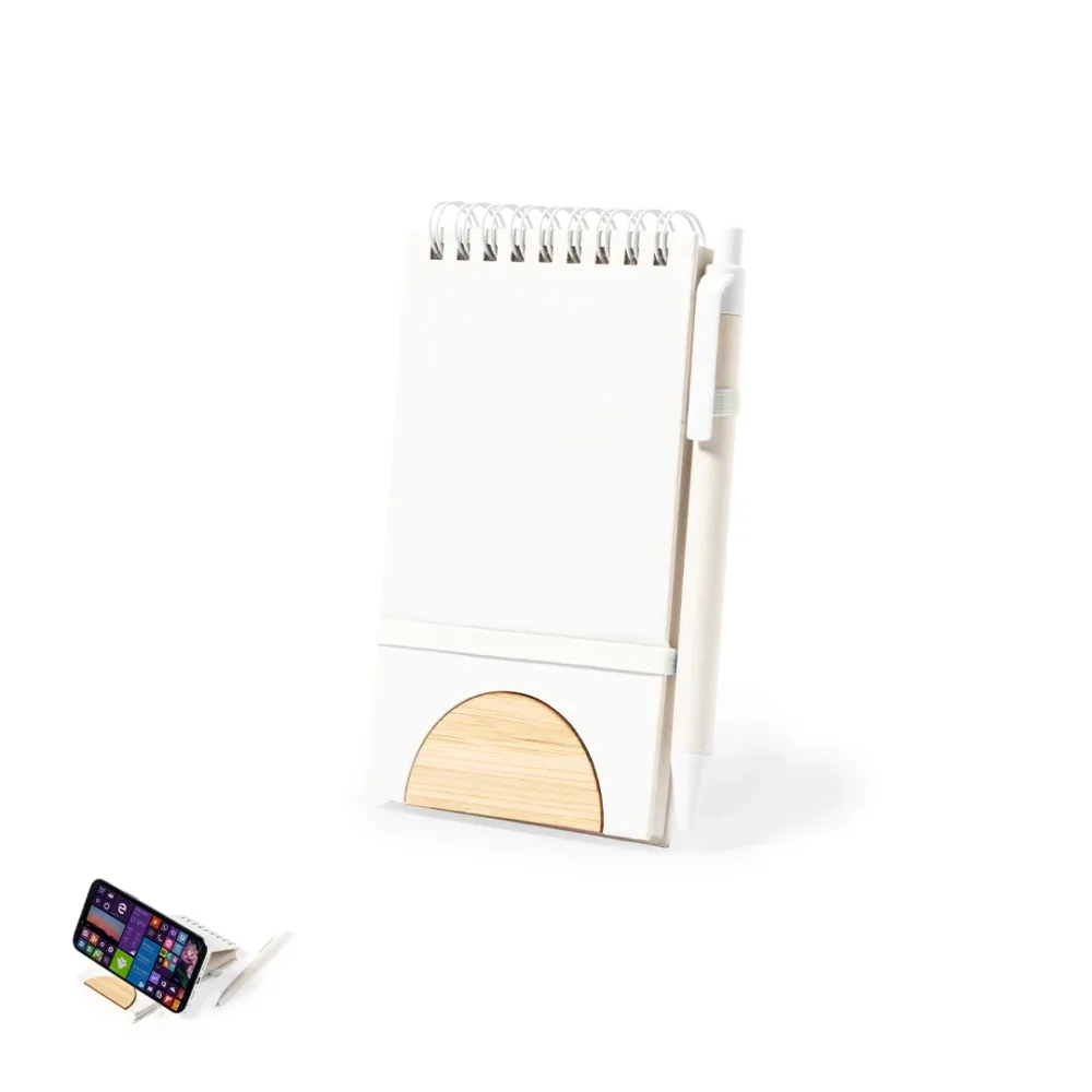 Libreta Nature com Suporte para Smartphone e Caneta