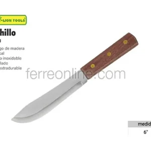 CUCHILLO DE COCINA MANGO MADERA 6" LIO8047 LION TOOLS