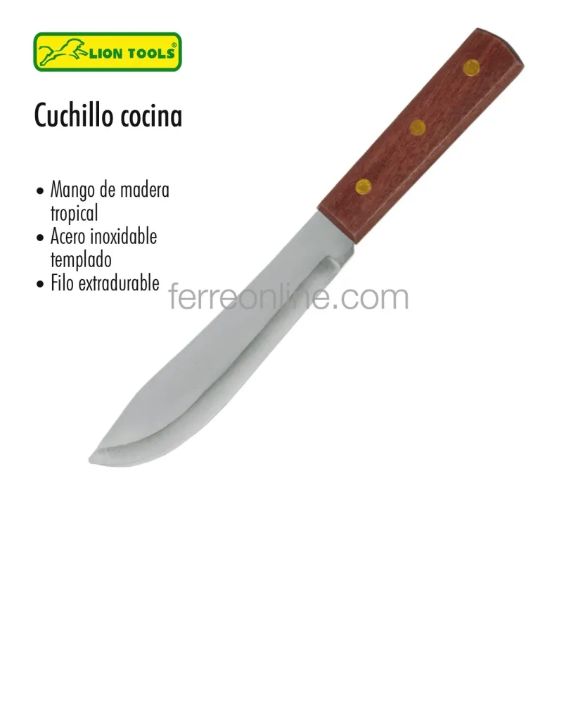 CUCHILLO DE COCINA MANGO MADERA 7" LIO8048 LION TOOLS