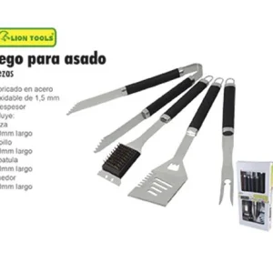 JUEGO PARA ASADO 4 PIEZAS LION TOOLS 5503