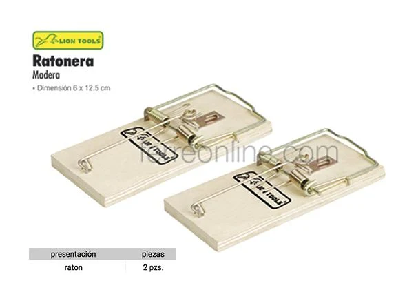 RATONERA DE MADERA LION TOOLS 0321 (2PZA