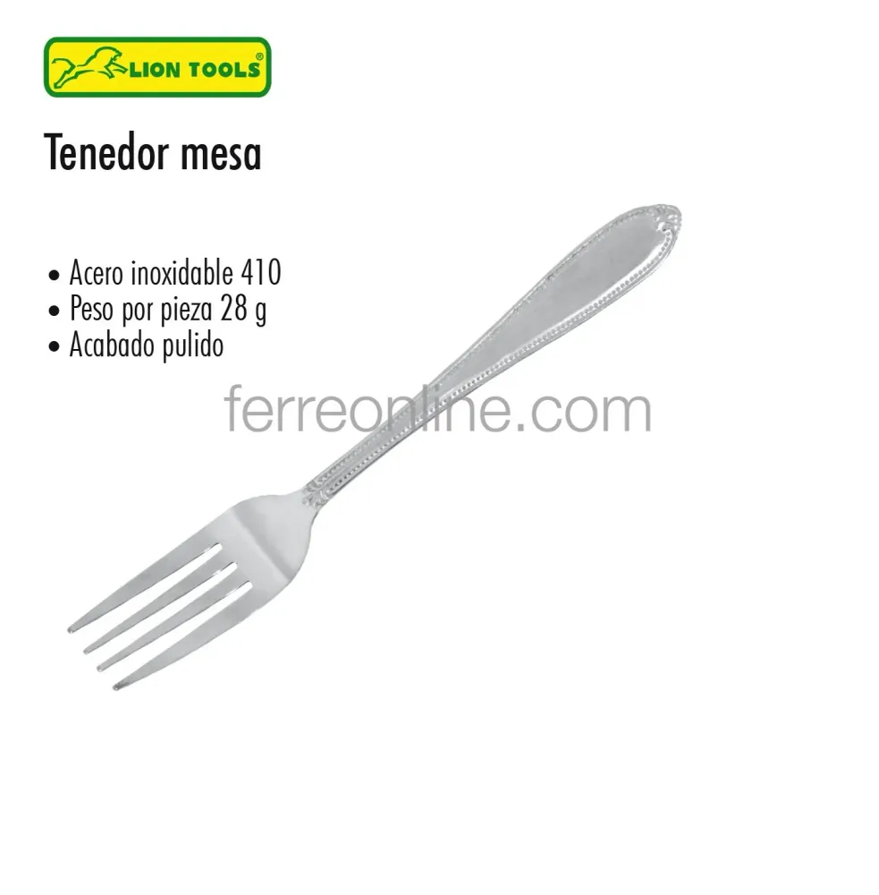 TENEDOR DE MESA 12 PZ LION TOOLS LIO2535