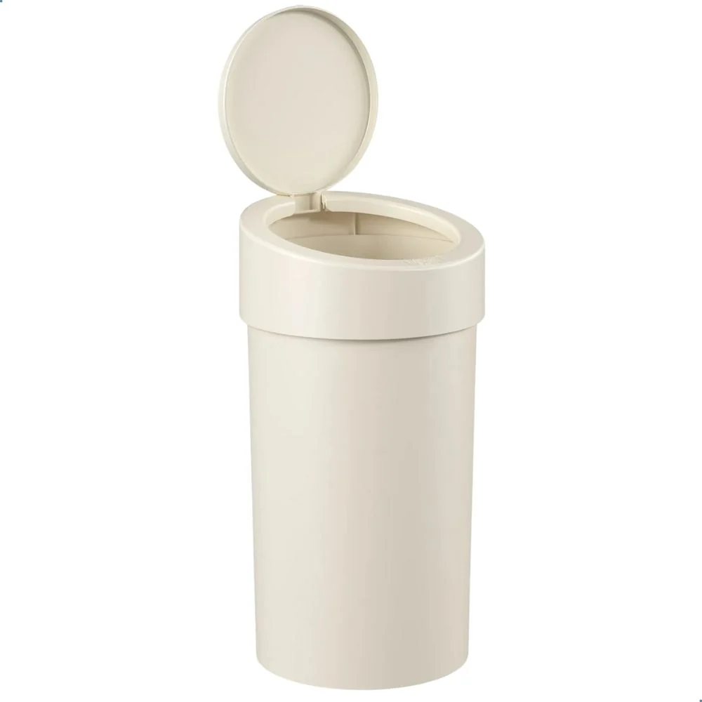 Lixeira com Tampa Press 9L Light Gray Coza