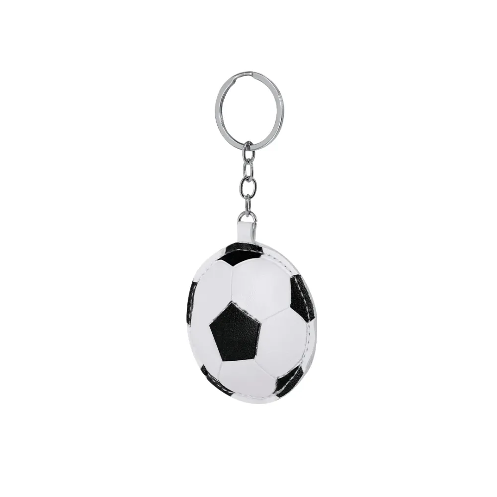Llavero Balón de Futebol em PU com Anilha Cromada