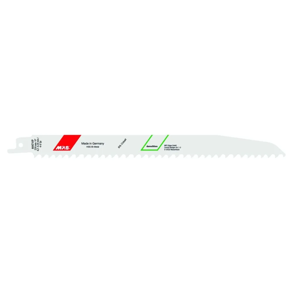 Lâmina de Serra MP.S 4447-VP 4-5 tpi 6 tpi 230 mm Serra de Sabre 5 Unidades