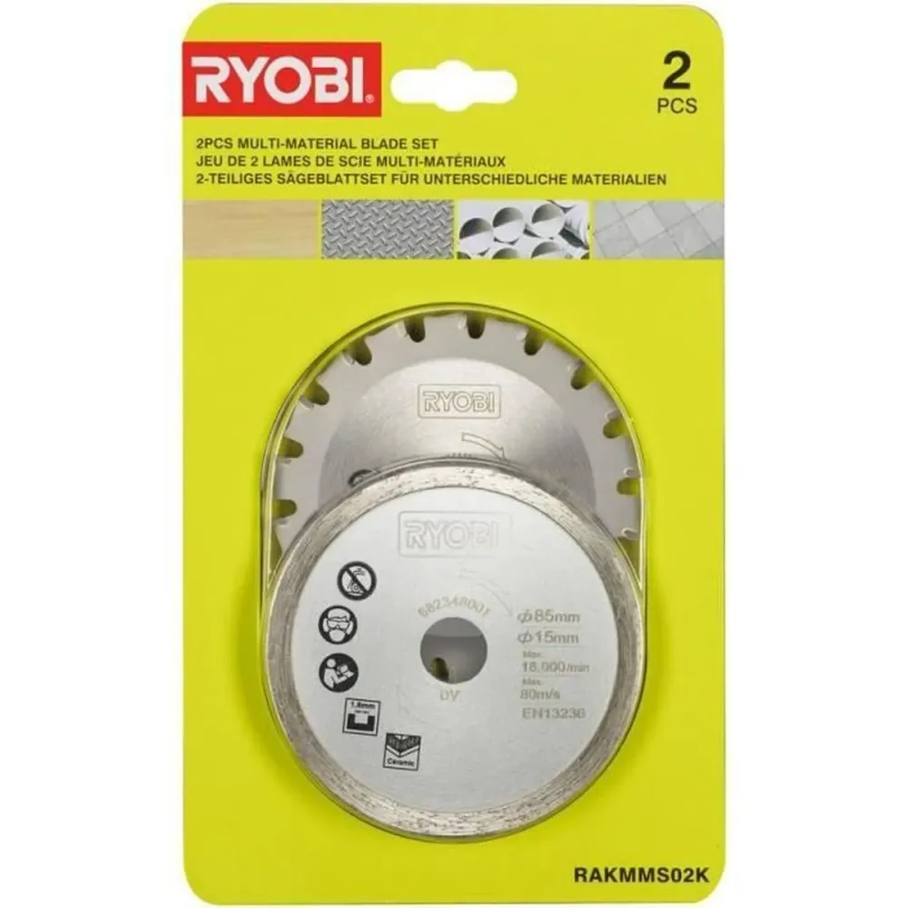 Lâmina de Serra Ryobi RAKMMS02K (2 Unidades)