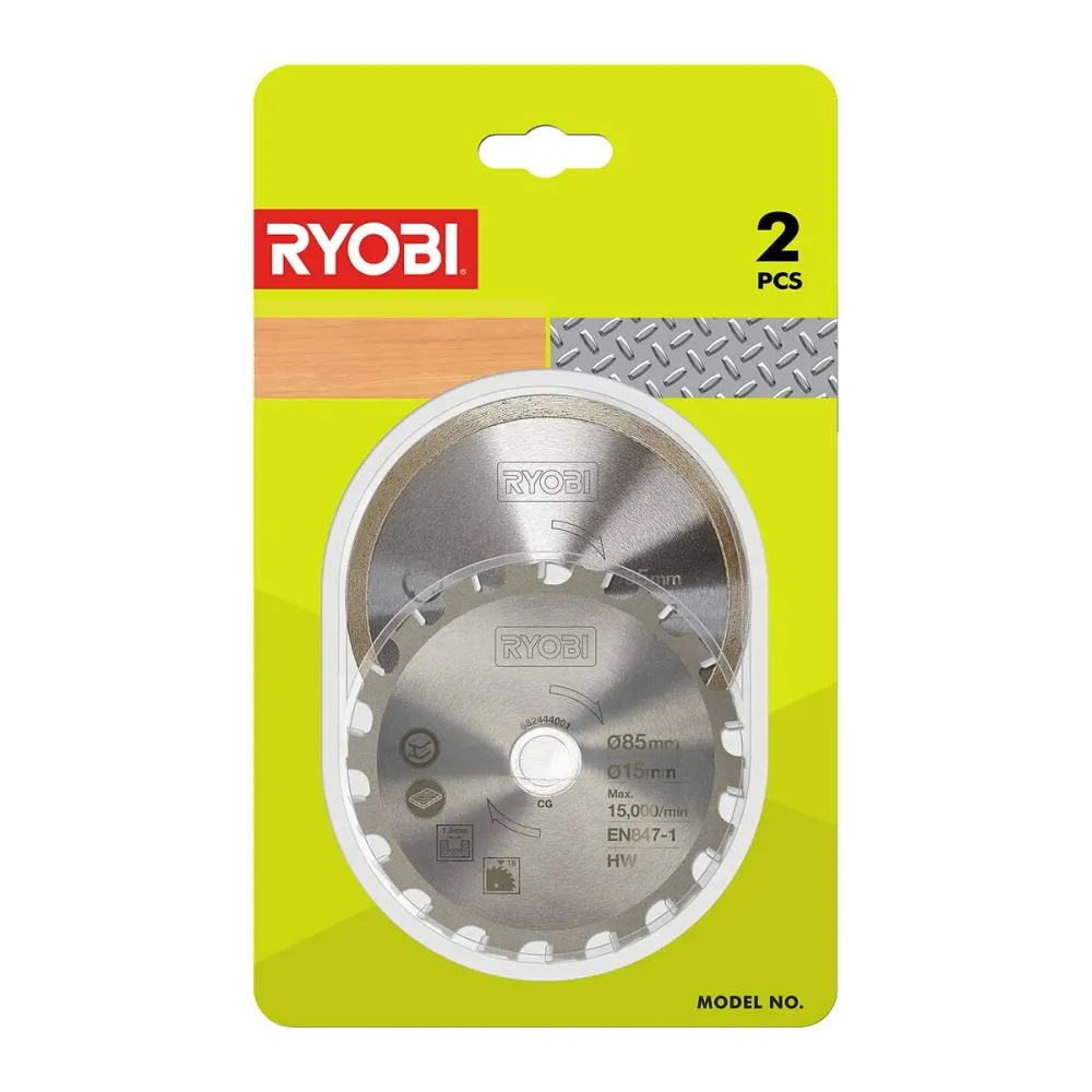 Lâmina de Serra Ryobi RAKMMS02K (2 Unidades)