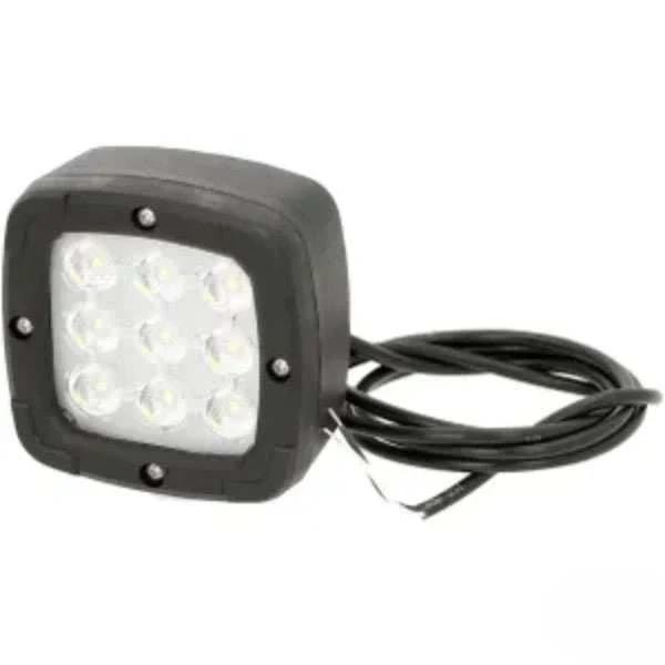 Luz de trabalho LED 15W, 1800lm, quadrado, 12-36V, feixe largo, 9 LEDS