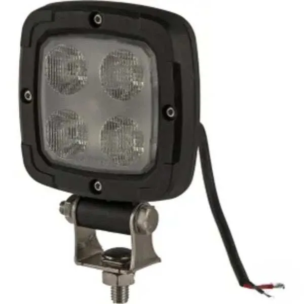 Luz de trabalho LED 20W, 2200lm, quadrado, 10-80V, projeção larga