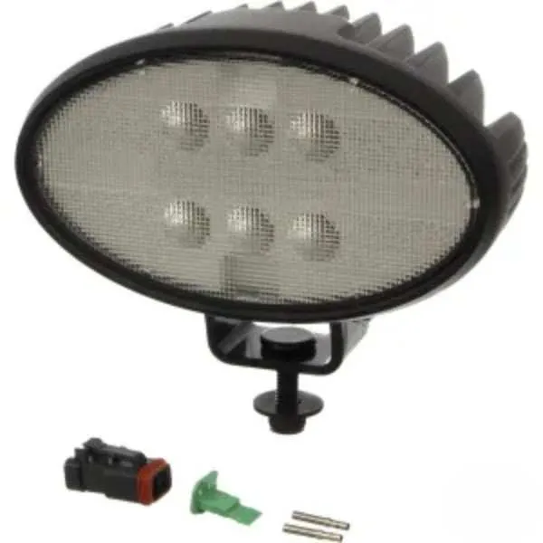Luz de trabalho LED, 39W, 3600lm, oval, 12/24V, branco