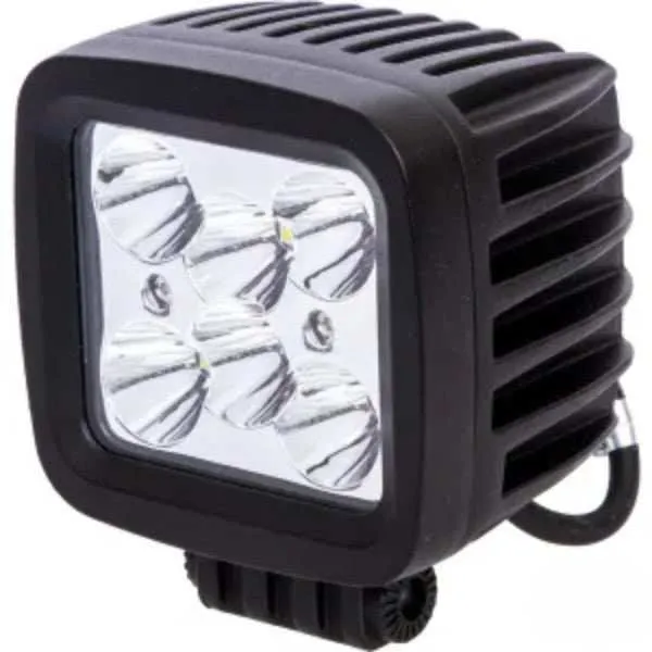 Luz de trabalho LED 42W, 3780lm, quadrado, 10/30V, 6 LEDS