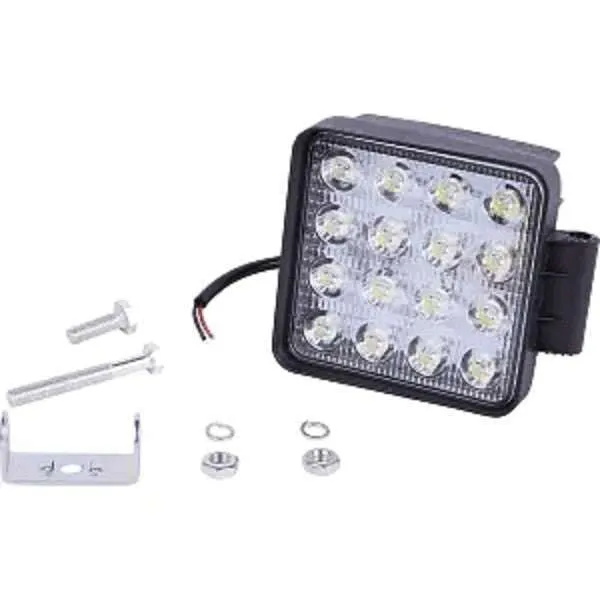 Luz de trabalho 5W quadrangular 16-LED 3500lm Universal